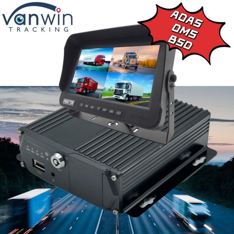 1080P AI MDVR Araç İzleme Sistemi 8 CH Otobüs Kamyon Filosu için Yüksek Kararlılık Kaydedici