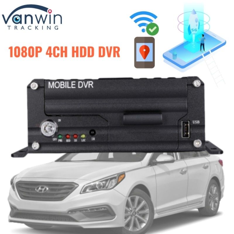 1080P 4CH HDD DVR 5G GPS İzleyici Araç İzleme Sistemi Filonun Güvenliği İçin