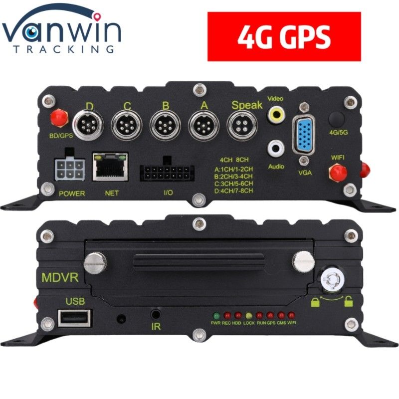 Profesyonel Araç İzleme Sistemi 4 CH HDD MNVR Her Filonun 4G GPS ile