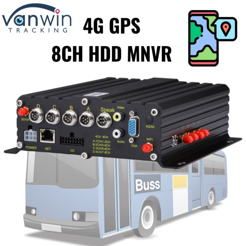 OEM 8 Kanal HDD MNVR Araç Güvenliği Video Kaydedici