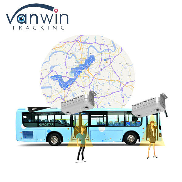 Otomatik İki Otobüs Yolcusu İnsan Sayımı ve 6CH ADAS DMS HDD SD GPS 4G MDVR Uzaktan İzleme Sistemi