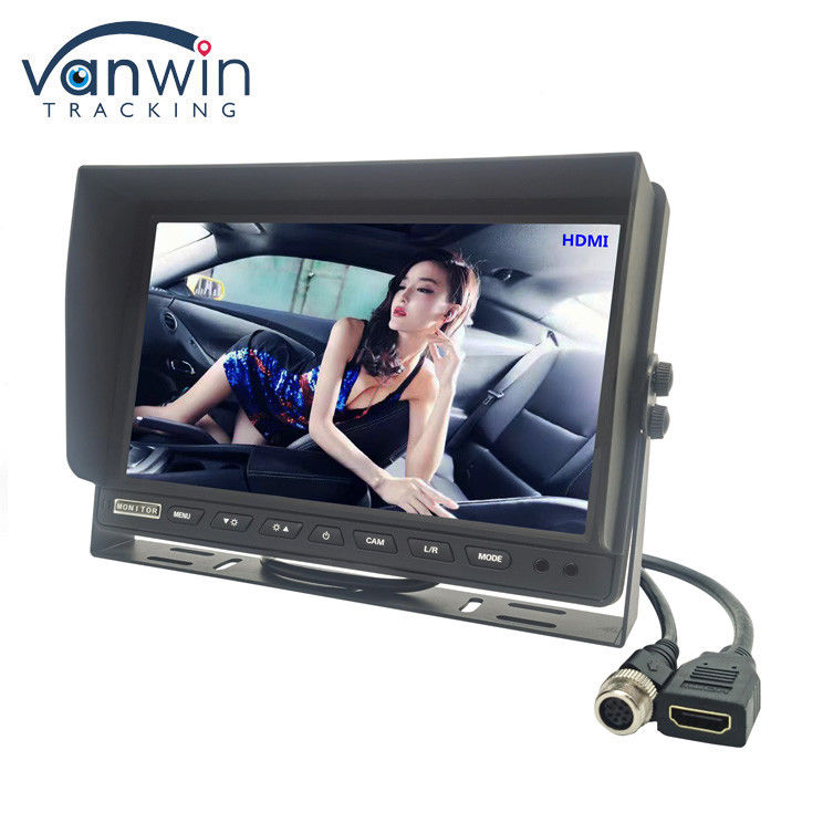 7 inç yüksek çözünürlüklü 1024x600 çözünürlüklü MDVR için HDMI konektörü ile araba TV monitörü