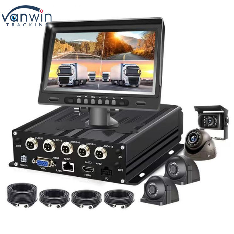 1080P 4 KANAL Mobil DVR 4G SIM WiFi GPS Video Araç Kamyon CCTV Kamera Sistemi DVR