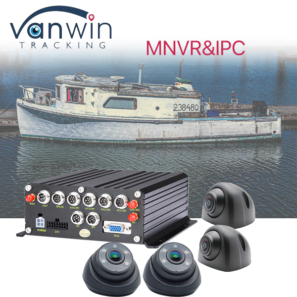 6 Kanal 1080P Mobile NVR MNVR GPS 4G WiFi ile kum kazı gemileri için