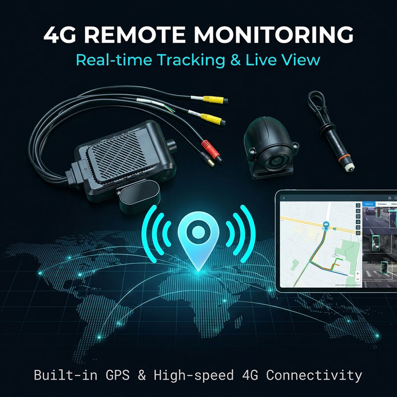 Akıllı 4G Dash Kaydedici AI Video Telematik GPS WiFi & SOS Panik Düğmesi Filonun Güvenliği için